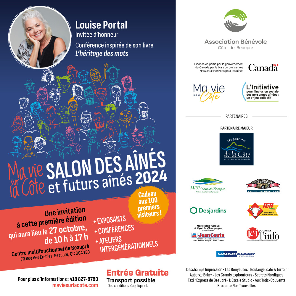 Salon des aînés et futurs aînés Ma vie sur la Côte, première édition!