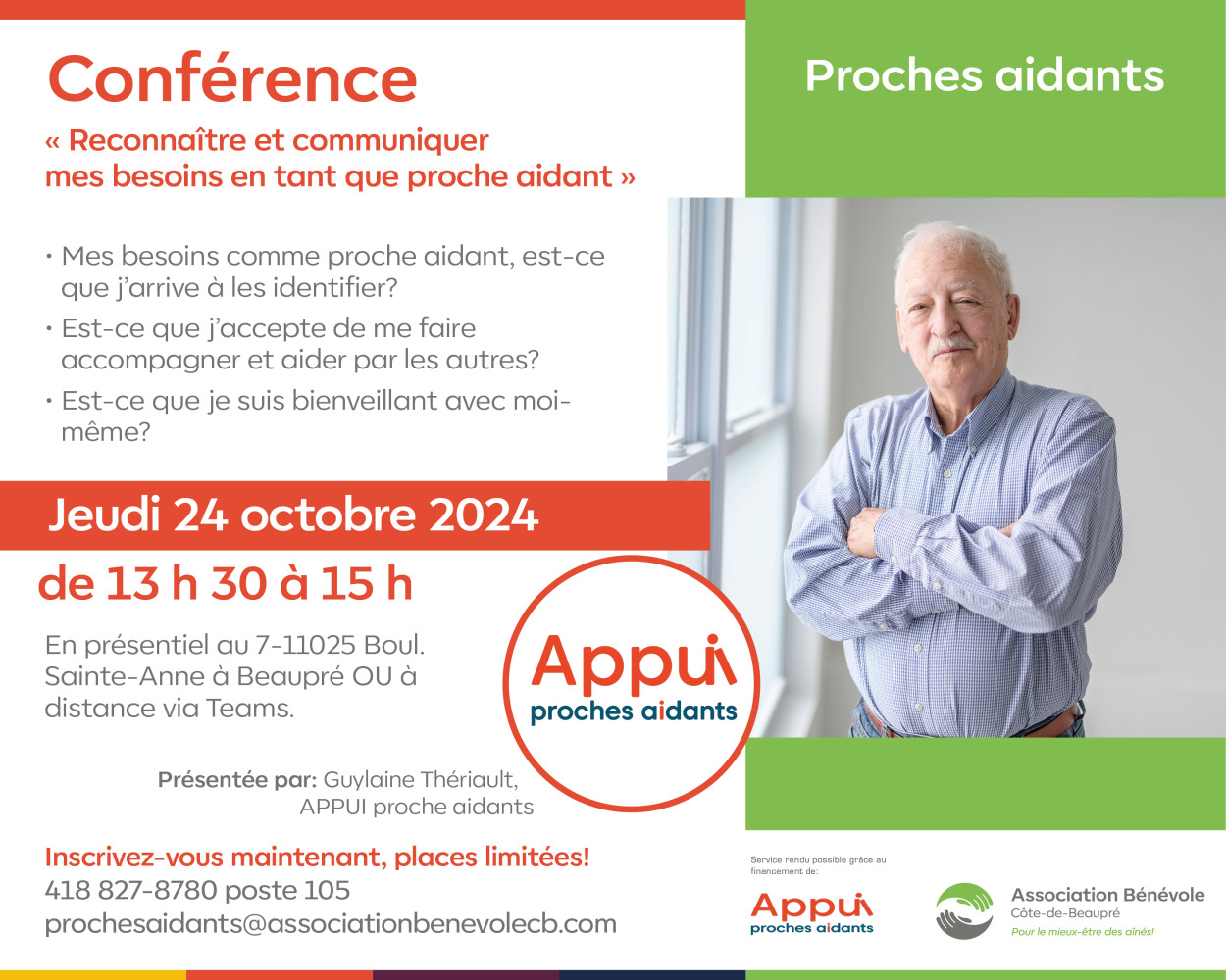  Conférence: Communiquer mon besoin en tant que proche aidant 